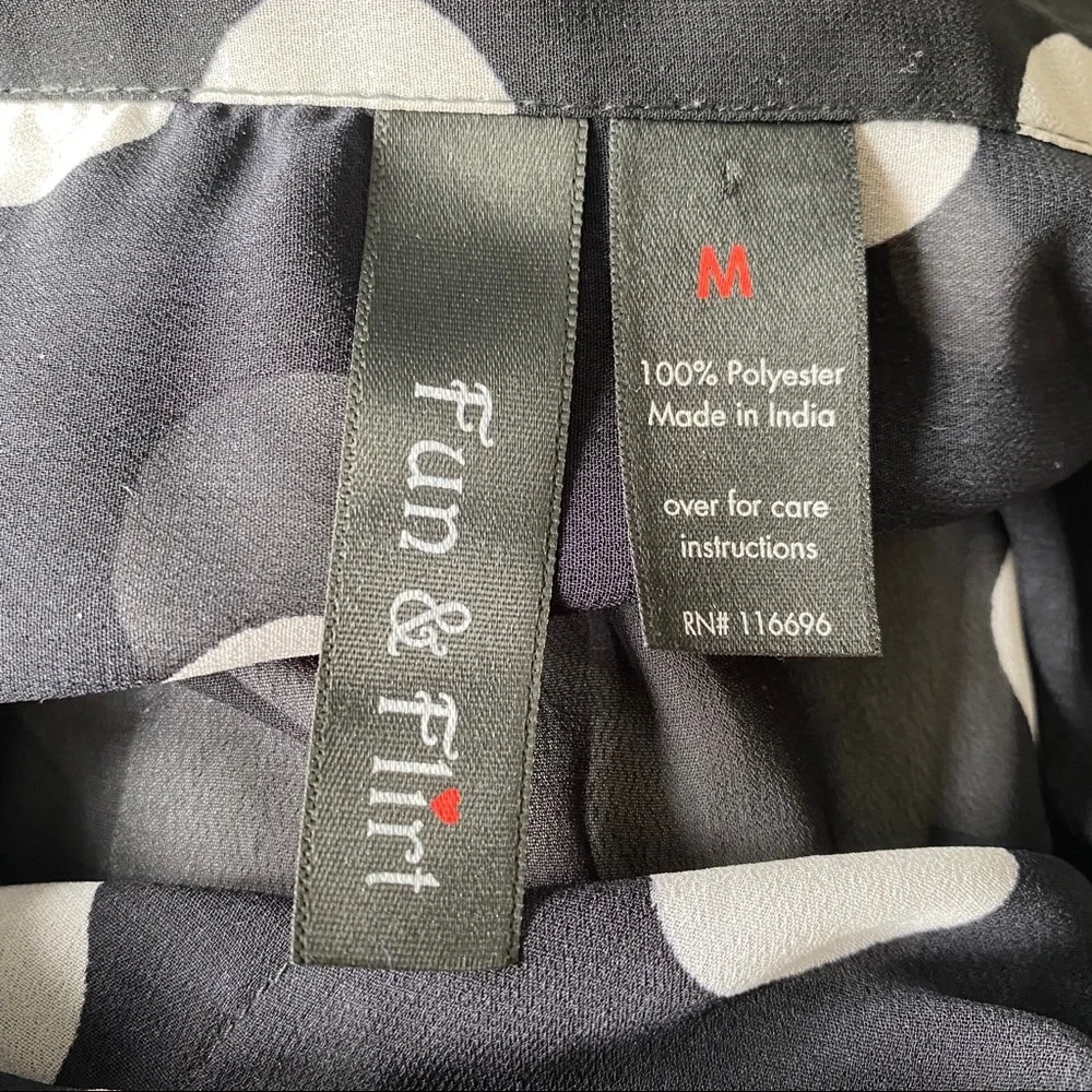 Fun & Flirt Sheer Button Down Top - Picture 7 of 7